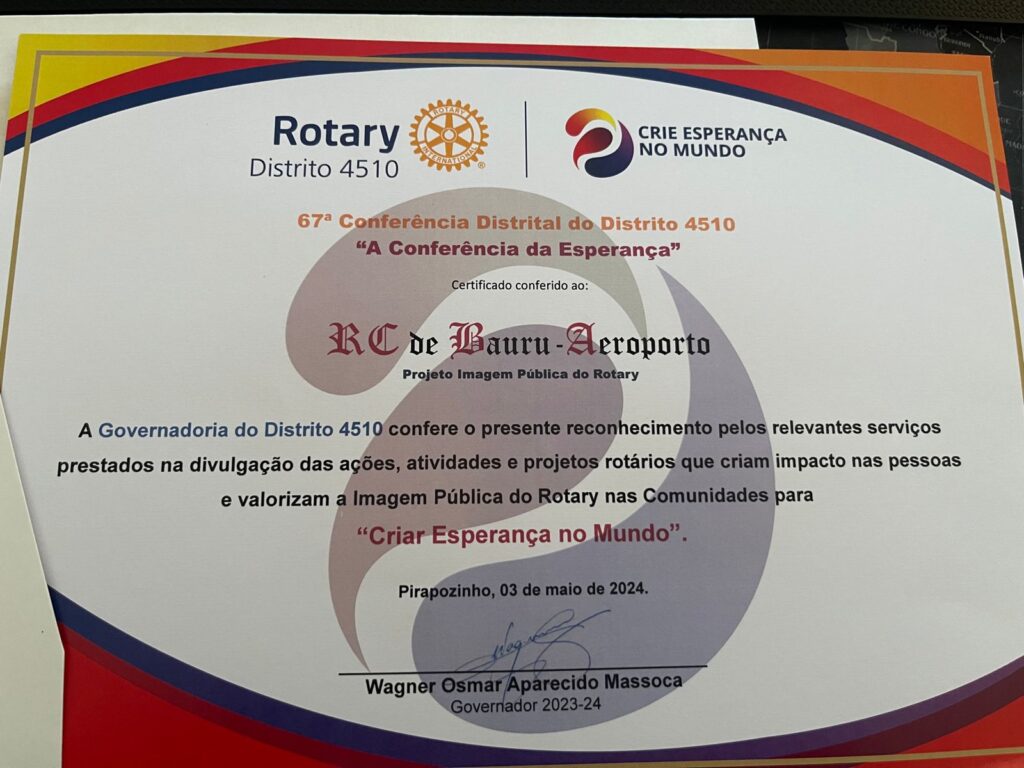 Resultados da Comissão de Imagem Pública do Rotary Club de Bauru Aeroporto: Crescimento e Reconhecimento